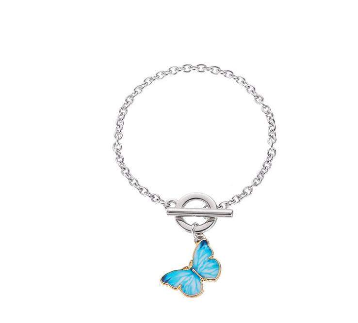 Sky Blue Butterfly Bracelet